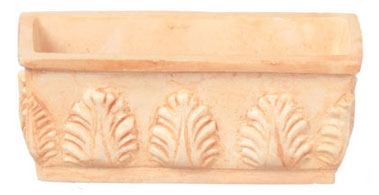 Dollhouse Miniature Flower Box, Tan, 6Pcs